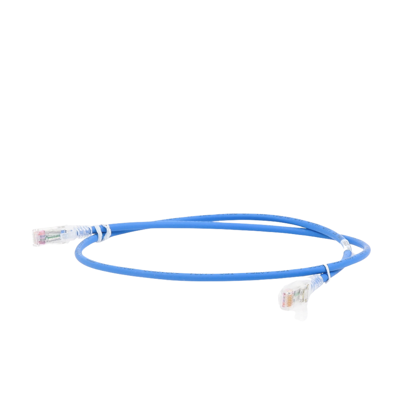 Patch Cord MC5 Modular Cat5e UTP, CM/LS0H, 0.91 Metros (3 Pies), Color Azul, Versión Bulk (Sin Empaque Individual)