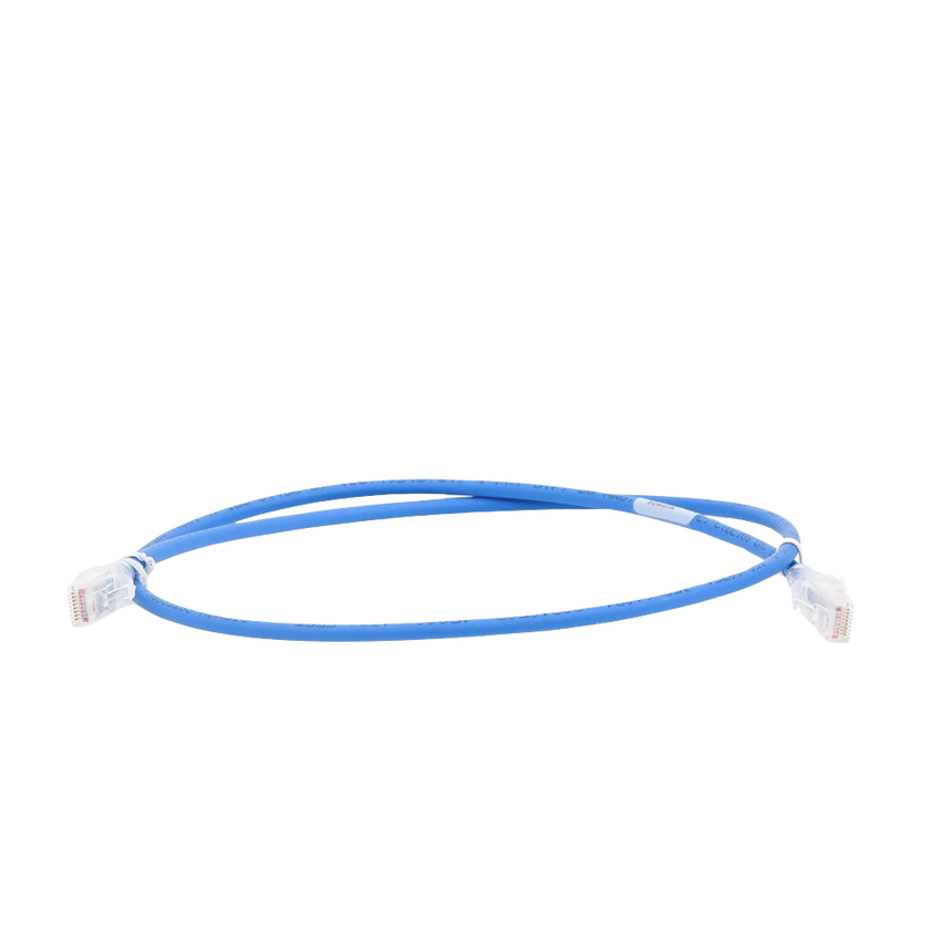 Patch Cord MC5 Modular Cat5e UTP, CM/LS0H, 0.91 Metros (3 Pies), Color Azul, Versión Bulk (Sin Empaque Individual)