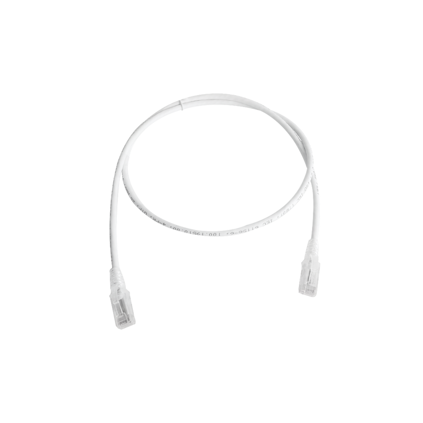 Patch Cord MC6 Modular Cat5e UTP, CM/LS0H, 10ft, Color Blanco, Versión Bulk (Sin Empaque Individual)