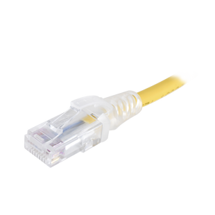 Patch Cord MC6 Modular Cat6 UTP, CM/LS0H, 0.3 Metros (1 Pie), Color Amarillo