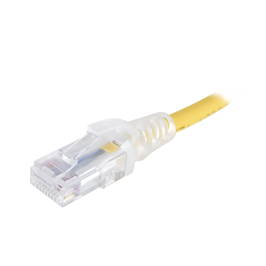 Patch Cord MC6 Modular Cat6 UTP, CM/LS0H, 0.3 Metros (1 Pie), Color Amarillo