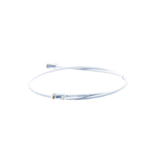 Patch Cord MC6 Modular Cat6 UTP, CM/LS0H, 0.91 Metros (3 Pies), Color Blanco, Versión Bulk (Sin Empaque Individual)