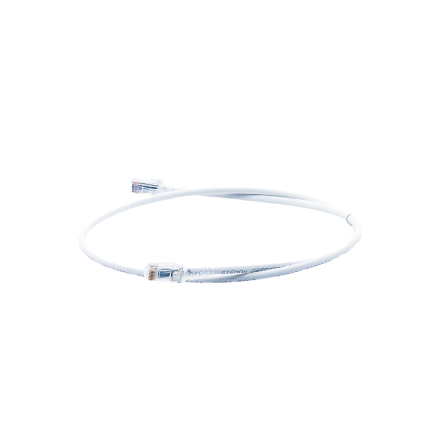 Patch Cord MC6 Modular Cat6 UTP, CM/LS0H, 0.91 Metros (3 Pies), Color Blanco, Versión Bulk (Sin Empaque Individual)