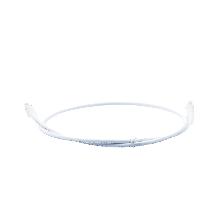 Patch Cord MC6 Modular Cat6 UTP, CM/LS0H, 0.91 Metros (3 Pies), Color Blanco, Versión Bulk (Sin Empaque Individual)