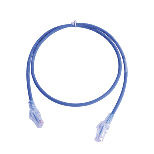Patch Cord MC6 Modular Cat6 UTP, CM/LS0H, 3ft, Color Azul