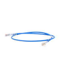Patch Cord MC6 Modular Cat6 UTP, CM/LS0H, 0.91 Metros (3 Pies), Color Azul, Versión Bulk (Sin Empaque Individual)
