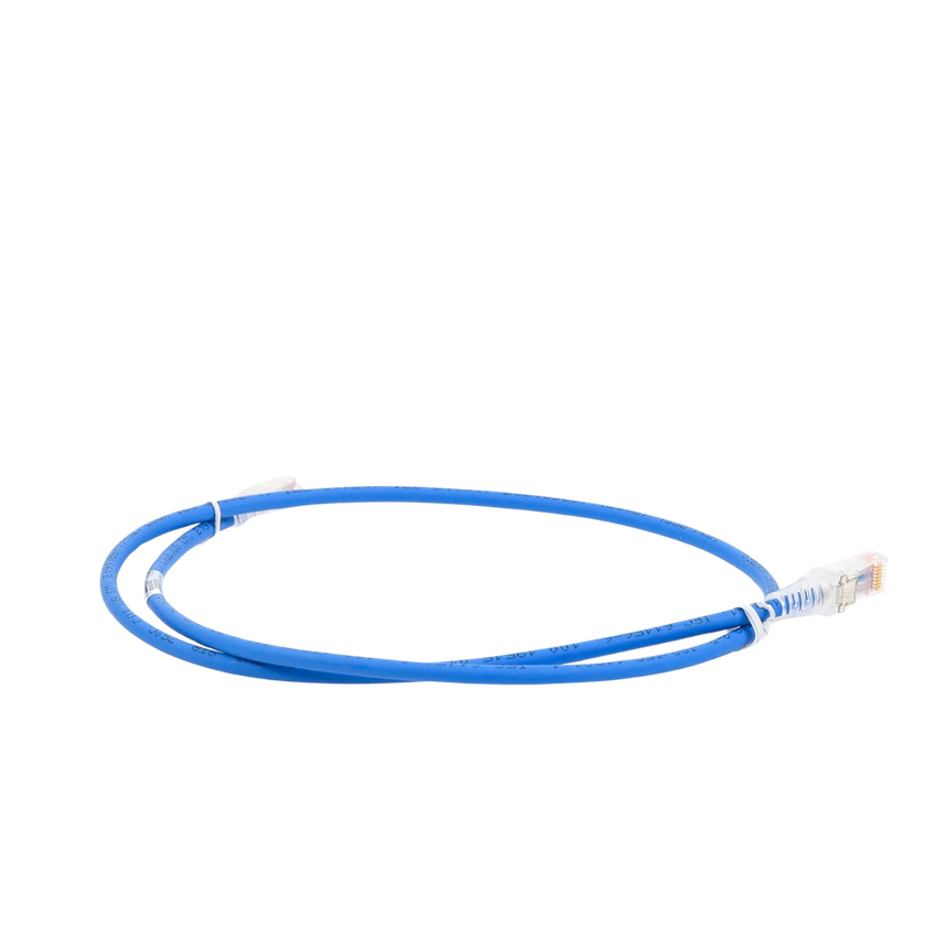 Patch Cord MC6 Modular Cat6 UTP, CM/LS0H, 0.91 Metros (3 Pies), Color Azul, Versión Bulk (Sin Empaque Individual)