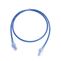 Patch Cord MC6 Modular Cat6 UTP, CM/LS0H, 3ft, Color Azul, Versión Bulk (Sin Empaque Individual)