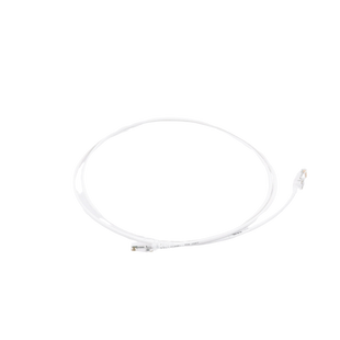 Patch Cord MC6 Modular Cat6 UTP, CM/LS0H, 1.52 Metros (5 Pies), Color Blanco, Diámetro Reducido (28AWG)