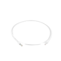 Patch Cord MC6 Modular Cat6 UTP, CM/LS0H, 1.52 Metros (5 Pies), Color Blanco, Diámetro Reducido (28AWG)