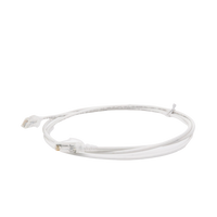 Patch Cord MC6 Modular Cat6 UTP, CM/LS0H, 1.52 Metros (5 Pies), Color Blanco, Diámetro Reducido (28AWG), Versión Bulk (Sin Empaque Individual)