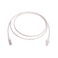 Patch Cord MC6 Modular Cat6 UTP, CM/LS0H, 5ft, Color Blanco, Versión Bulk (Sin Empaque Individual)