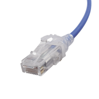 Patch Cord MC6 Modular Cat6 UTP, CM/LS0H, 1.52 Metros (5 Pies), Color Azul, Diámetro Reducido (28AWG)