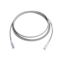 Patch Cord MC6 Modular Cat6 UTP, CM/LS0H, 7ft, Color Gris, Versión Bulk (Sin Empaque Individual)