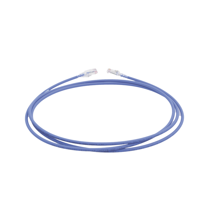 Patch Cord MC6 Modular Cat6 UTP, CM/LS0H, 2.13 Metros (7 Pies), Color Azul