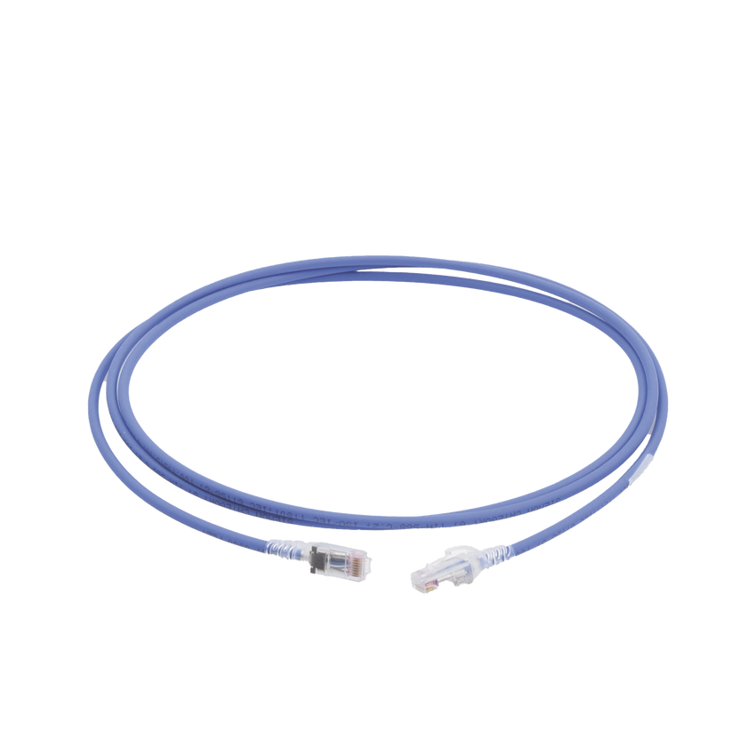 Patch Cord MC6 Modular Cat6 UTP, CM/LS0H, 7ft, Color Azul