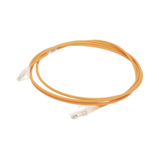 Patch Cord MC6 Modular Cat6 UTP, CM/LS0H, 7ft, Color Naranja, Diámetro Reducido (28AWG)