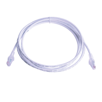 Patch Cord MC6 Modular Cat6 UTP, CM/LS0H, 10ft, Color Blanco, Versión Bulk (Sin Empaque Individual)