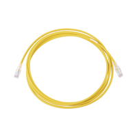 Patch Cord MC6 Modular Cat6 UTP, CM/LS0H, 10ft, Color Amarillo