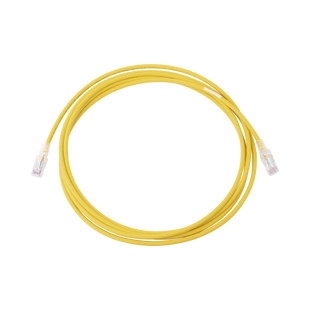 Patch Cord MC6 Modular Cat6 UTP, CM/LS0H, 10ft, Color Amarillo