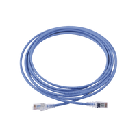 Patch Cord MC6 Modular Cat6 UTP, CM/LS0H, 15ft, Color Azul