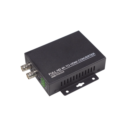 Convertidor de CVI, TVI, AHD, CVBS a HDMI, salida HDMI 1080P 60Fps / Bucle de salida CVBS / Soporta hasta 8MP CVI, 8MP TVI, 8MP AHD / Admite señal de entrada 960H / Incluye fuente de alimentación y cable BNC.