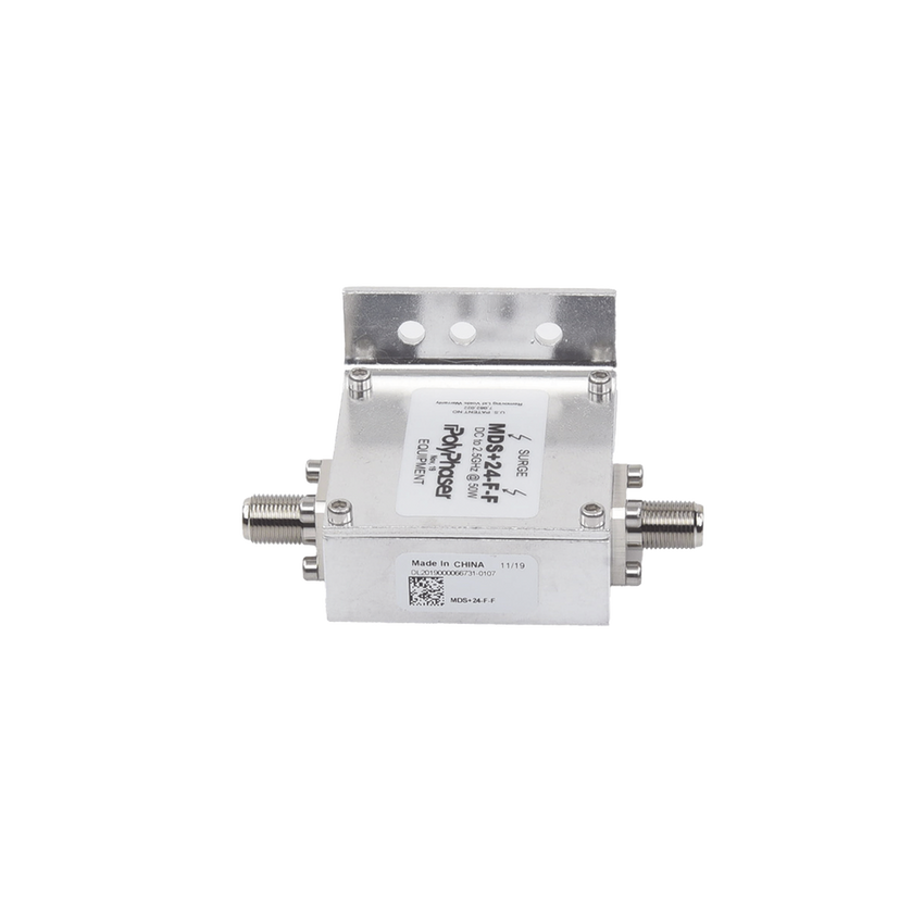 Protector RF Coaxial A 75 Ohms +24VDC Con Conector F Hembra De 300 MHz - 2.5 GHz