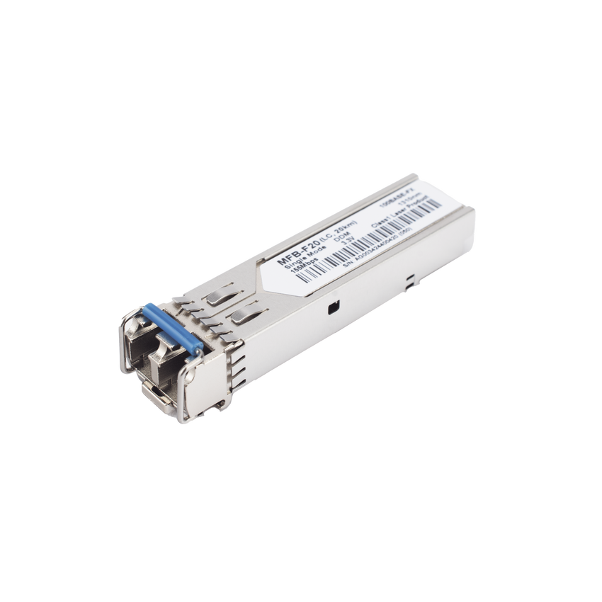 Transceptor mini-Gbic SFP 100Mbps LC 1310nm para fibra Mono Modo 20 Km
