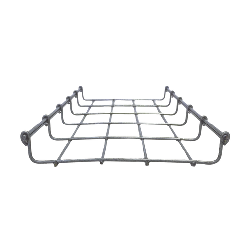 Charola Bimetálica Tipo Malla 33/200 mm, Ideal Para Utilizarse al Exterior o Zonas Húmedas, Hasta 105 Cables Cat6, Tramo de 3 Metros