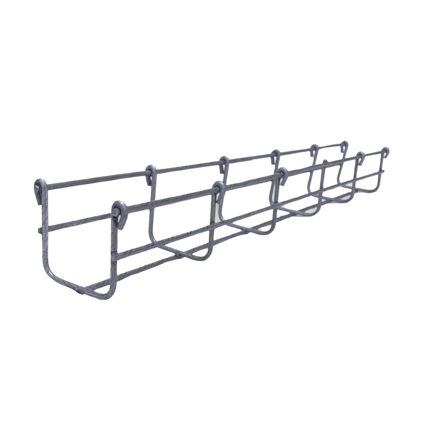 Charola Bimetálica Tipo Malla 66/50 mm, Ideal Para Utilizarse al Exterior o Zonas Húmedas, Hasta 53 Cables Cat6, Tramo de 3 Metros