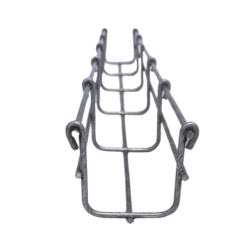 Charola Bimetálica Tipo Malla 66/50 mm, Ideal Para Utilizarse al Exterior o Zonas Húmedas, Hasta 53 Cables Cat6, Tramo de 3 Metros