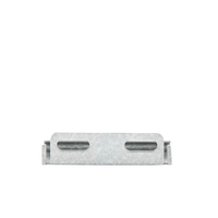 Placa salida a tubo automática para peralte de 66mm y 116mm, con acabado Electro Zinc