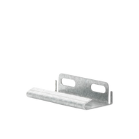 Placa salida a tubo automática para peralte de 66mm y 116mm, con acabado Electro Zinc