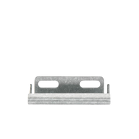 Placa salida a tubo automática para peralte de 66mm y 116mm, con acabado Electro Zinc
