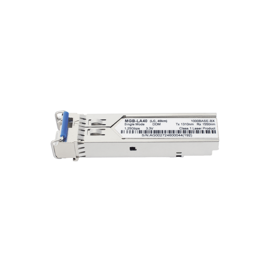 Transceptor mini-Gbic SFP 1G LC TX:1310nm RX:1550 para fibra Mono Modo 40 Km WDM, Requiere MGB-LB40