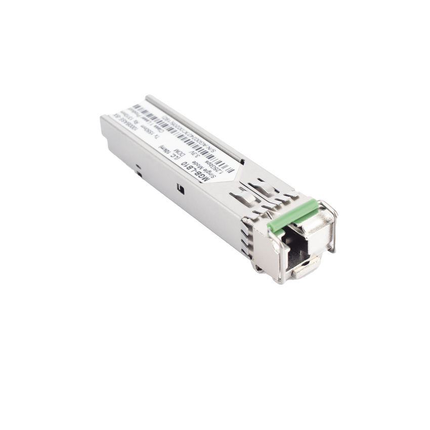 Transceptor mini-Gbic SFP 1G LC TX:1550nm RX:1310 para fibra Mono Modo 10 Km WDM, Requiere MGB-LA10