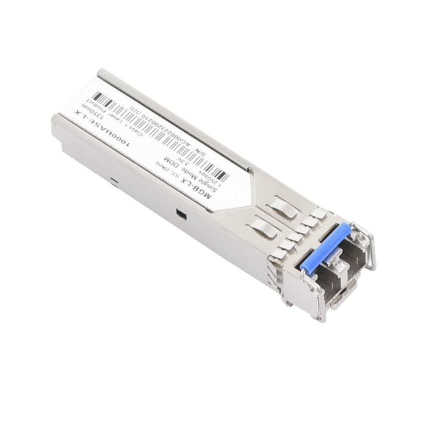 Paquete de 10 Piezas del Modelo (MGB-LX v2) del Transceptor mini-GBIC SFP 1G LC Duplex Para Fibra Monomodo de 20 Km