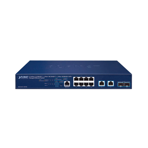 Switch Administrable Capa 3, 8 Puertos de 2.5G BASE-T, 2 Puertos de 10 G BASE-T, 2 Puertos SFP de 10 G