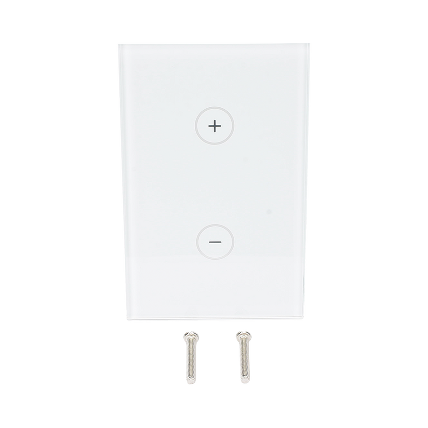 (ZWAVE) Dimmer panel táctil touch inalámbrico Zwave Plus. Compatible con Hubitat HC8, Álula  M2M, otros