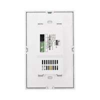 (ZWAVE) Interruptor On/Off panel táctil touch inalámbrico Zwave Plus 1 boton. No requiere cable neutro, Compatible con Hubitat HC8, Álula  M2M, otros