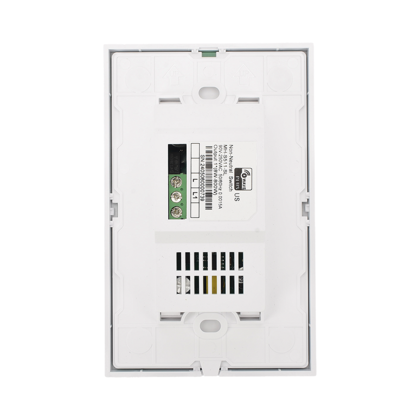 (ZWAVE) Interruptor On/Off panel táctil touch inalámbrico Zwave Plus 1 boton. No requiere cable neutro, Compatible con Hubitat HC8, Álula  M2M, otros