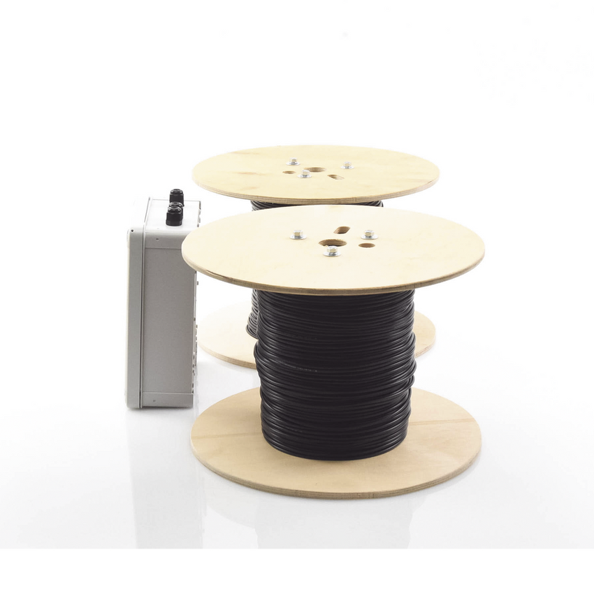 MICALERT Cable Sensor para Paredes, Rejas Rigidas o barandales / 2 zonas de 305 metros / 610 Metros de Protección Total/Tarjeta LPU400/Calibración via software