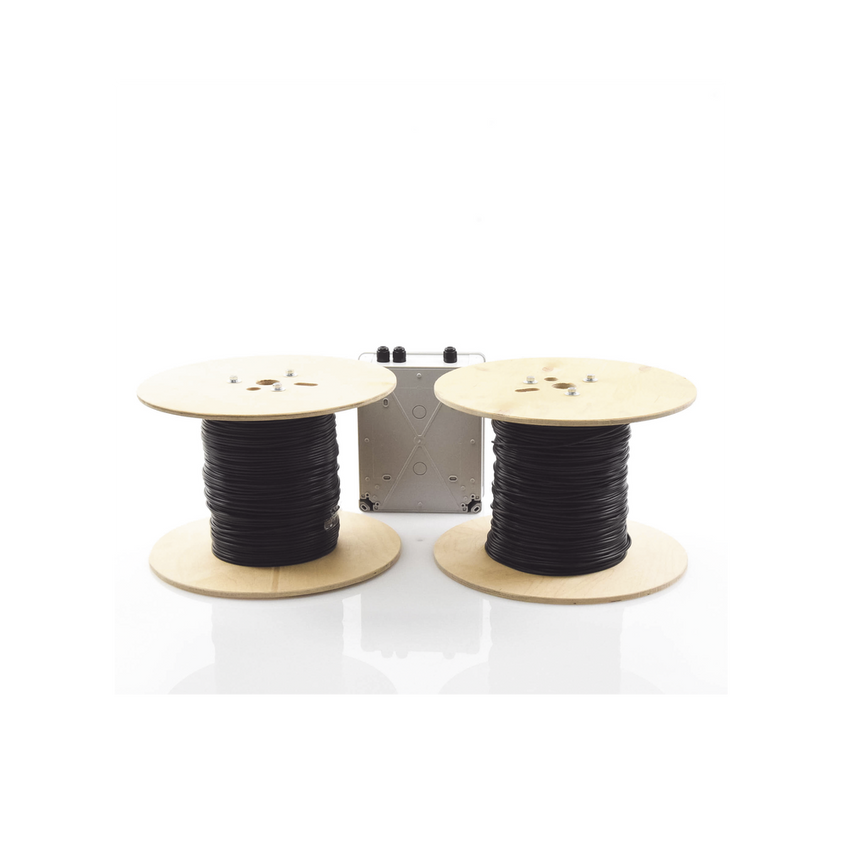 MICALERT Cable Sensor para Paredes, Rejas Rigidas o barandales / 2 zonas de 305 metros / 610 Metros de Protección Total/Tarjeta LPU400/Calibración via software