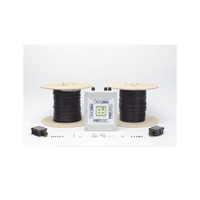 MICALERT Cable Sensor para Paredes, Rejas Rigidas o barandales / 2 zonas de 305 metros / 610 Metros de Protección Total/Tarjeta LPU400/Calibración via software