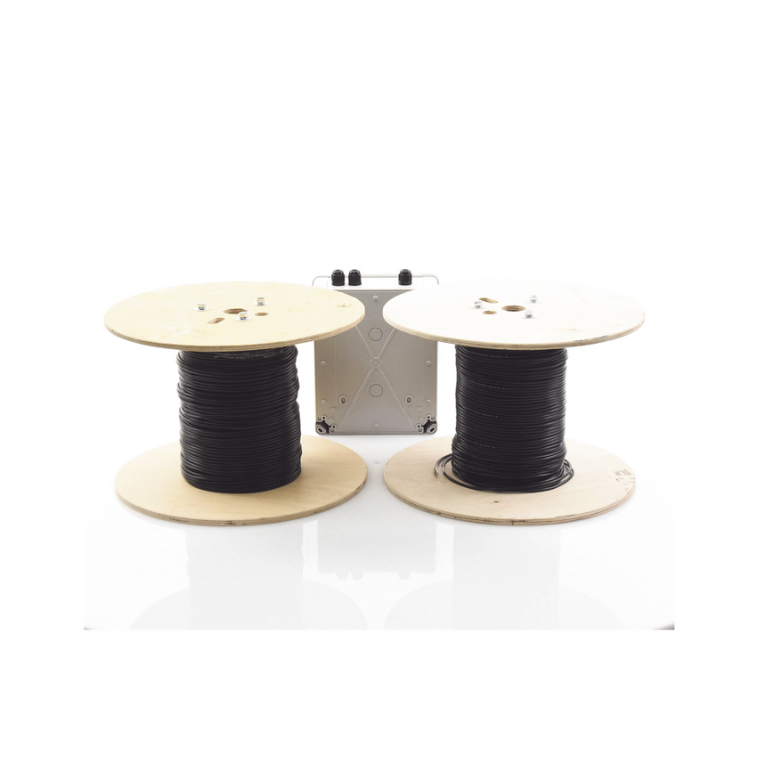 MICALERT Cable Sensor para Paredes, barandales, rejas rigidas / 2 zonas de 152 metros / 304 Metros de protección total/Tarjeta LPU400/Calibración via software