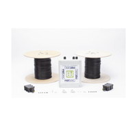 MICALERT Cable Sensor para Paredes, barandales, rejas rigidas / 2 zonas de 152 metros / 304 Metros de protección total/Tarjeta LPU400/Calibración via software