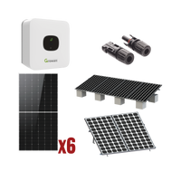 Kit Solar Interconexion  / 3kW  220Vca / Inversor GROWATT/ Montaje Incluido