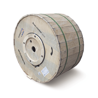 Carrete de 4 km de Fibra �ptica A�rea Mini ADSS (ASU) G.652D, Monomodo de 12 Hilos, Exterior, Span 120, Loose Tube