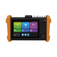 Probador de Vídeo con Pantalla LCD de 7" para IP ONVIF / 8MP TVI + 8MP CVI + 8MP AHD + SDI/EX�?�SDI + Multímetro + Cable TDR / Prueba de Red de Fibra Óptica + Medidor de Distancia Laser + Cámara Integrada