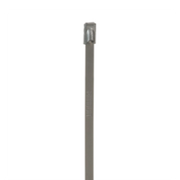 Cincho PanSteel de Acero Inoxidable Tipo 304, 127mm largo x 4.6mm ancho, Color Metálico, Paquete de 100pz